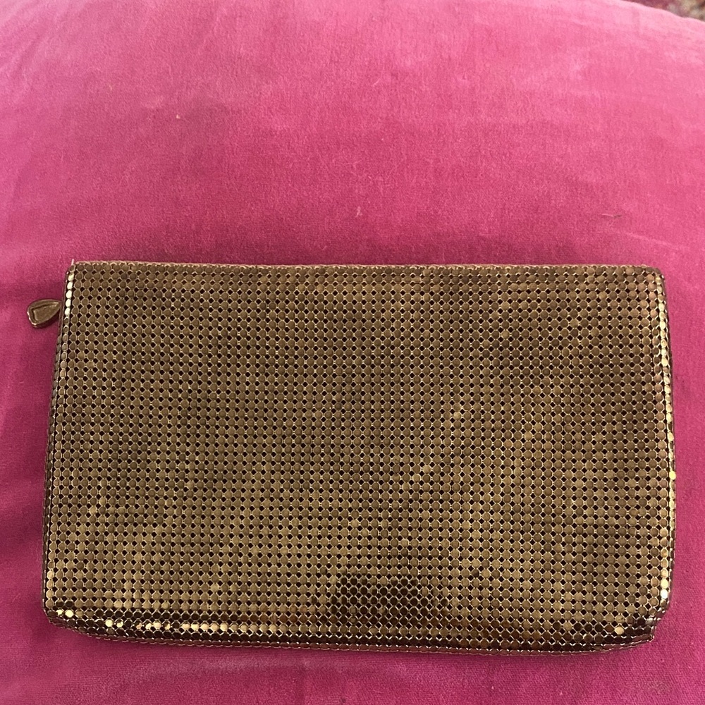 Vintage Whiting and Davis Gold Mesh Clutch